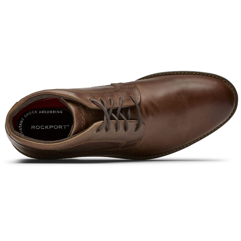 Rockport Mens Dustyn Chukka - Boots Brown - RIT725364